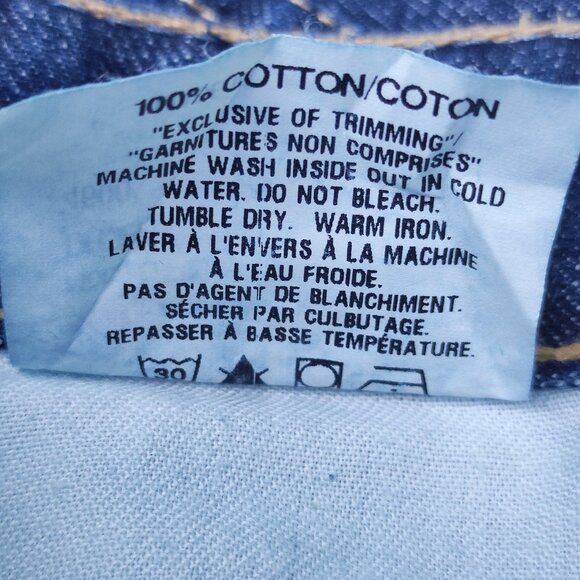 Denver Hayes jeans women's size (14) 32/30 ink blue straight leg modified waist - Picture 7 of 14